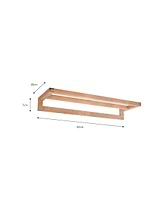 Southbourne Double Towel Rail - Beech