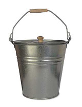 Jutland Fireside Bucket with Lid Steel