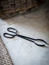 Classic Coal Tongs Black