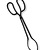 Classic Coal Tongs Black