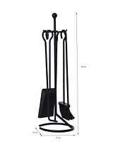 Filkins Fireside Tool Set Black