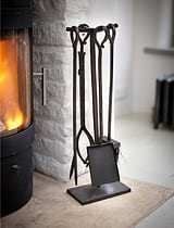 Classic Fireside Tools Set of 4 Antique Bronze