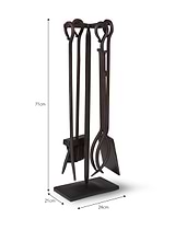 Classic Fireside Tools Set of 4 Antique Bronze