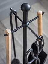 Jutland Fireside Tool Set Black