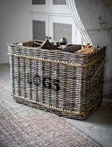 Bembridge Log Basket with Rope Rectangular Natural