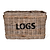 Bembridge Log Basket with Rope Rectangular Natural