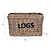 Bembridge Log Basket with Rope Rectangular Natural