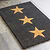 3 Stars Doormat Large Charcoal