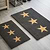 3 Stars Doormat Large Charcoal