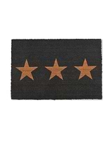 3 Stars Doormat Large Charcoal