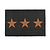 3 Stars Doormat Large Charcoal