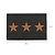 3 Stars Doormat Large Charcoal