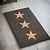3 Stars Doormat Small Charcoal