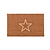Embossed Star Doormat Small Natural