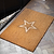 Embossed Star Doormat Large Natural