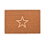 Embossed Star Doormat Large Natural
