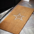 Embossed Star Doormat Double Natural