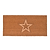 Embossed Star Doormat Double Natural