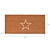 Embossed Star Doormat Double Natural