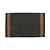 Triple Stripe Doormat Small Forest Green