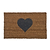 Heart Doormat Small Natural