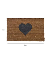 Heart Doormat Small Natural