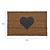 Heart Doormat Small Natural