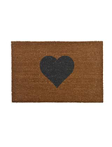 Heart Doormat Large Natural