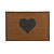 Heart Doormat Large Natural