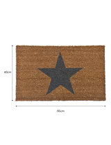 Star Doormat Small Natural