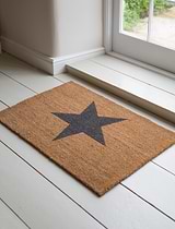 Star Doormat Large Natural