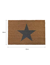 Star Doormat Large Natural