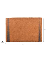 Triple Stripe Doormat Large Natural