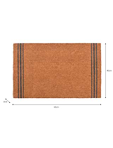 Triple Stripe Doormat Small Natural