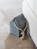 Wareham Granite Square Door Stop Grey