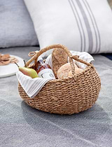 Brading Picnic Basket Natural