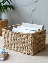 Brading Rectangular Basket Large Natural