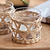 Portmore Tealight Holders Set of 2 Natural