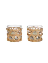 Portmore Tealight Holders Set of 2 Natural
