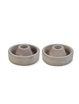 Classic Candle Holders Set of 2 Grey