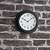 Tenby Clock 22cm Carbon
