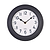 Tenby Clock 22cm Carbon