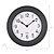 Tenby Clock 22cm Carbon