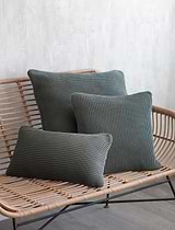 Braemar Cushion in Thistle Green 60x60cm - Cotton