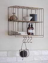 Brompton Wall Rack Antique Brass