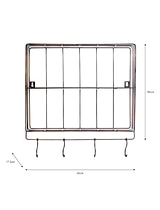 Brompton Wall Rack Antique Brass