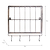 Brompton Wall Rack Antique Brass