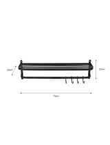Farringdon Luggage Rack Dark Grey