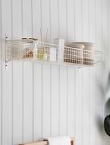 Hanging Basket, Large in Lily White