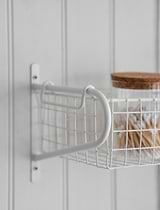 Hanging Basket, Large in Lily White